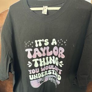Black, 2XL, NuLook, made in China, Taylor Swift t shirt.